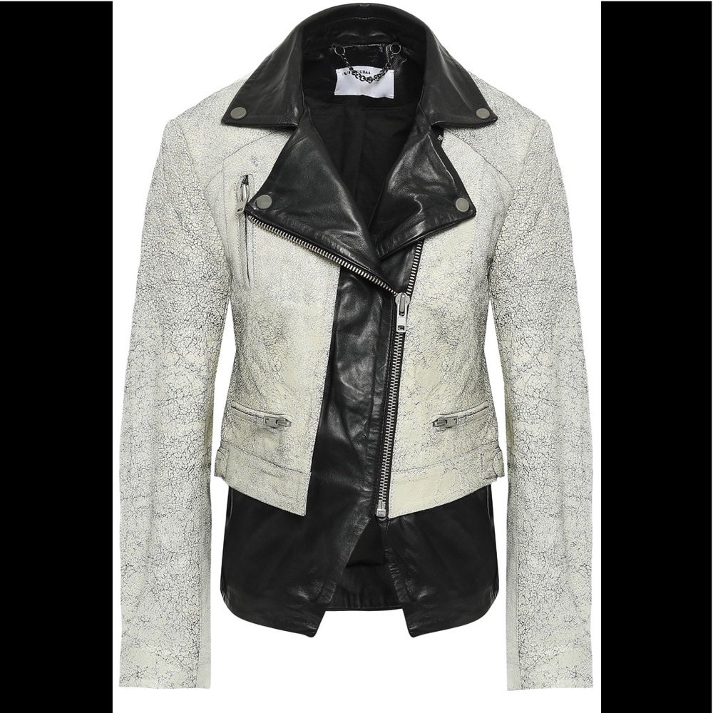 New Cracked Leather Biker Jacket